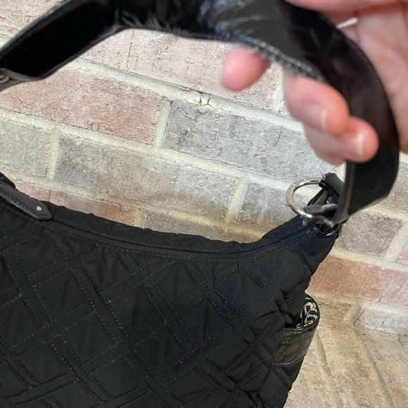 Vera Bradley Black Quilted Shoulder Bag - Picture 6 of 15